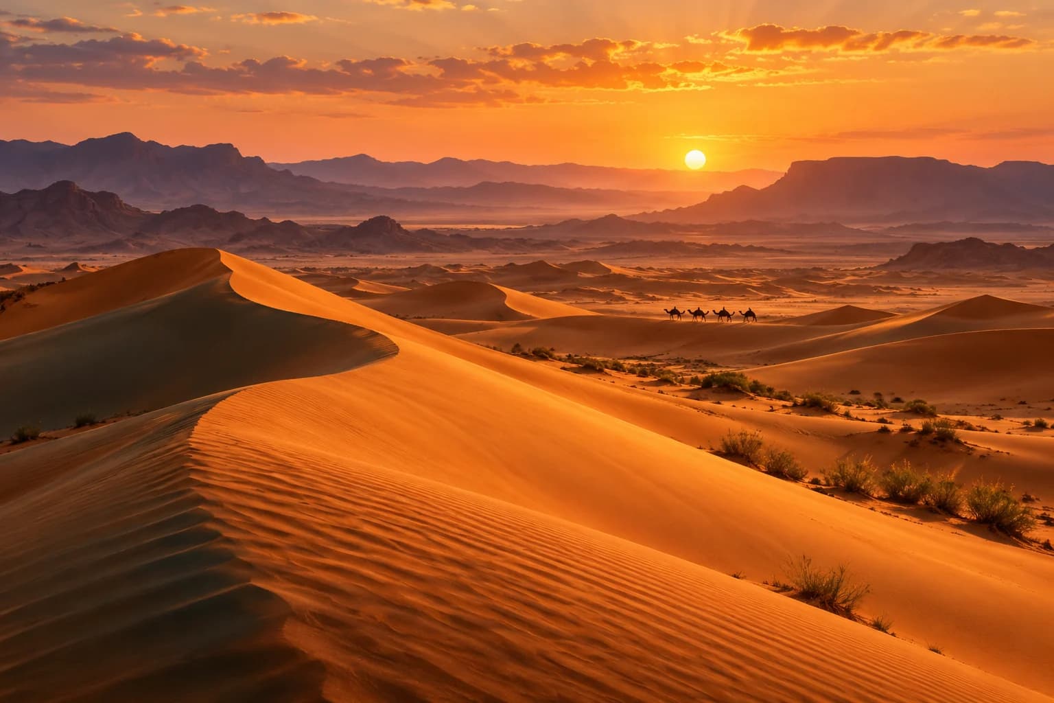 AI-generated cover illustration: Sahara & Draa Valley from Agadir